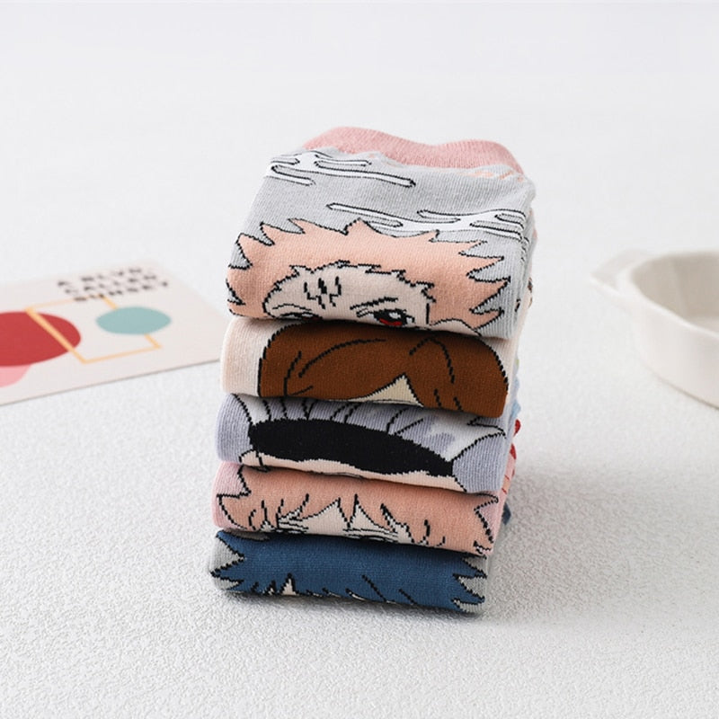 These socks bring the world of Jujutsu Kaisen to life. For more Jujutsu Kaisen merch, explore our anime store now—free shipping on everything!