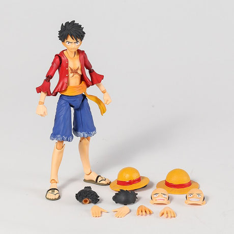 MH Variable Action Heroes One Piece Portgas D Ace Monkey D Luffy Roronoa Zoro 7" Action Figure Collection, everythinganimee