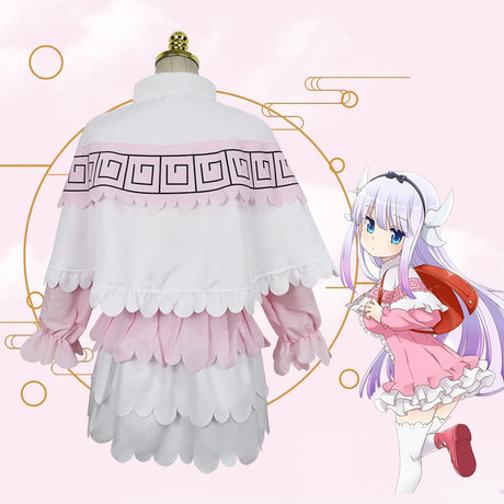 Miss Kobayashi's Dragon Maid Kanna Kamui Cosplay Costumes Halloween Party Kawai Dress Costume Wig For Women, everythinganimee