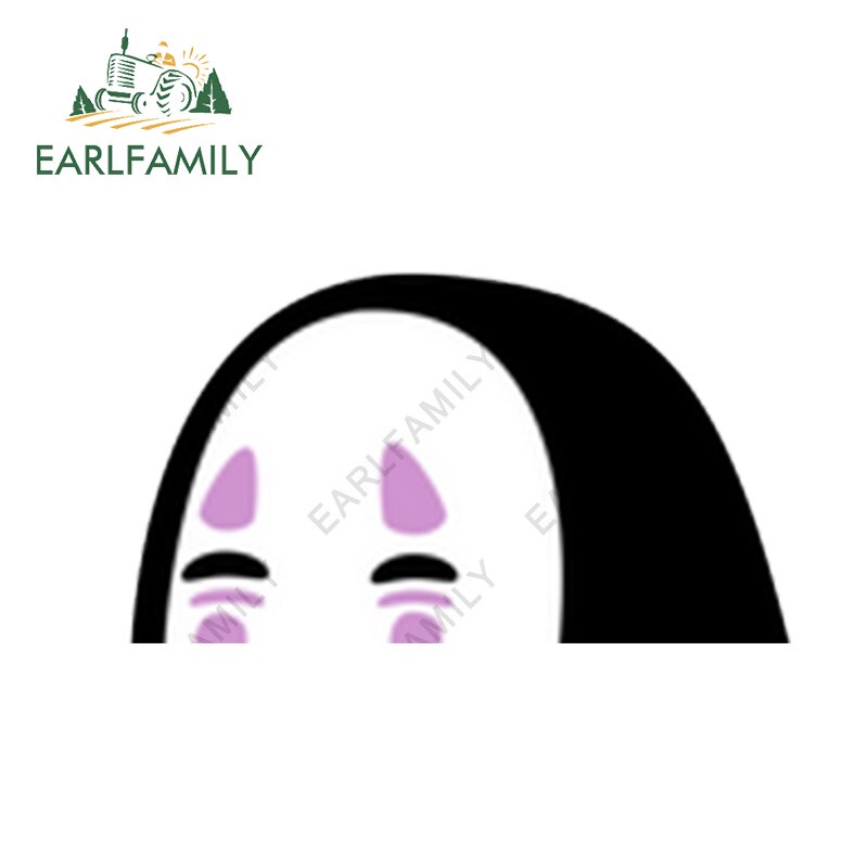 13cm x 7.6cm for No Face Spirited Away Peeker Car Stickers Anime Laptop Surfboard Motorcycle Decal Windows Campervan, everythinganimee
