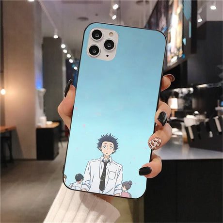 A Silent Voice Phone Case For iPhone 11 12 Mini 13 Pro XS Max X 8 7 6s Plus 5 SE XR Shell, everything animee