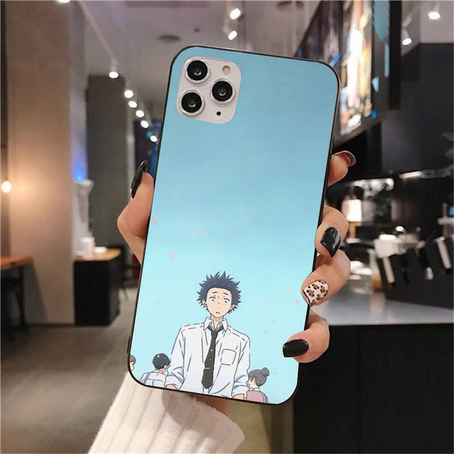A Silent Voice Phone Case For iPhone 11 12 Mini 13 Pro XS Max X 8 7 6s Plus 5 SE XR Shell, everything animee