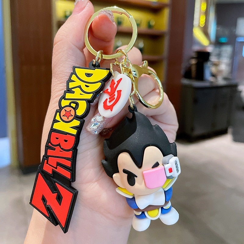 Products Dragon Ball Z Keychain Son Goku Cartoon Anime Figures Keyring Super Saiyan Backpack Decorations Children Toys Christmas Gifts, everything animee