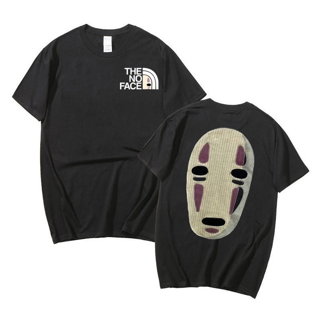 Japanese Anime No Face Man Graphic Printed T-shirts 90s Unisex Manga Tshirt Men Women Summer Fashion Casual Oversized T Shirts, everything animee