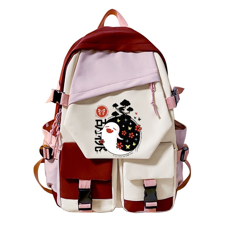 New Japanese Anime Genshin Impact Paimon Klee Backpacks Travel School Back Bag Pack Genshin Impact Student Backpack Bags, everythinganimee