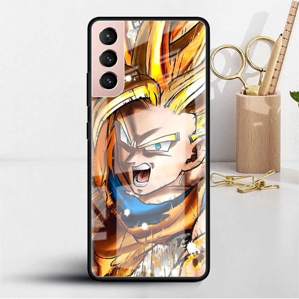 Glass Case For Samsung Galaxy S22 S20 FE S21 Plus Phone Cover S10 5G S9 Note 20 Ultra 10 Lite Shell Dragon, everythinganimee