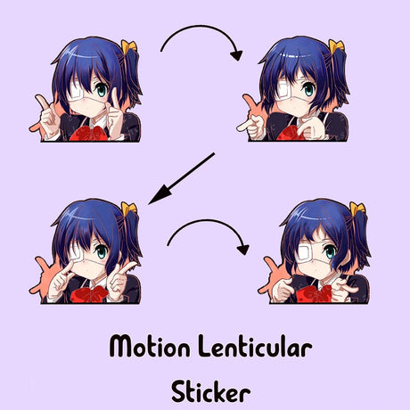 These sticker capture the charm of Rikka. Love, Chunibyo & Other Delusions! fans—don’t miss out. Explore our anime merch now with free shipping included!
