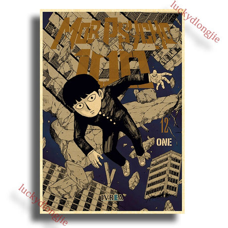 This poster captures the spirit of Mob Psycho 100. Looking for more Mob Psycho 100 merch? We have it all! Check out our anime merch now—free shipping!