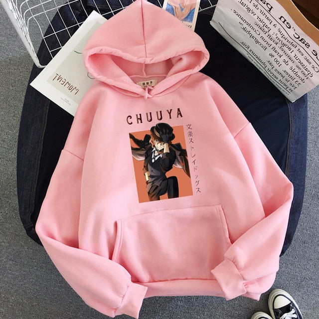 Japanese Anime Chuuya Nakahara Bungo Stray Dogs Hoodie Men Women Tracksuits Harajuku Sweatshirts Streetwear Boys Girls Clothing, everything anime