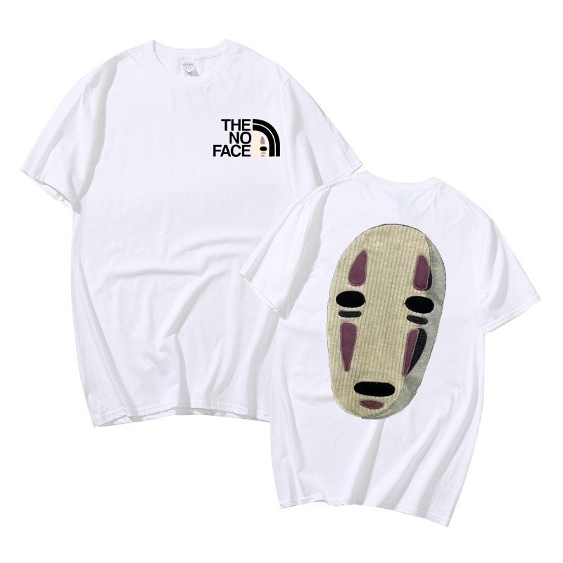 Japanese Anime No Face Man Graphic Printed T-shirts 90s Unisex Manga Tshirt Men Women Summer Fashion Casual Oversized T Shirts, everything animee