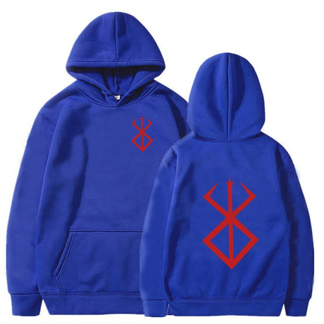 Japanese Anime Berserk Guts Hoodies Loose Fleece Hooded Sweatshirts Unisex Streetwear Clothes Harajuku Mens Tops Autumn/Winter, everything animee