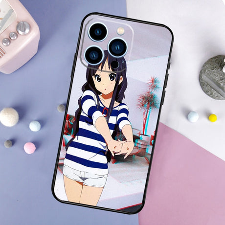 K-on! Anime Manga Case For iPhone 13 12 11 14 Pro Max Mini X XR XS Max 6 7 8 Plus SE 2020 Bumper Back Cover, everything animee