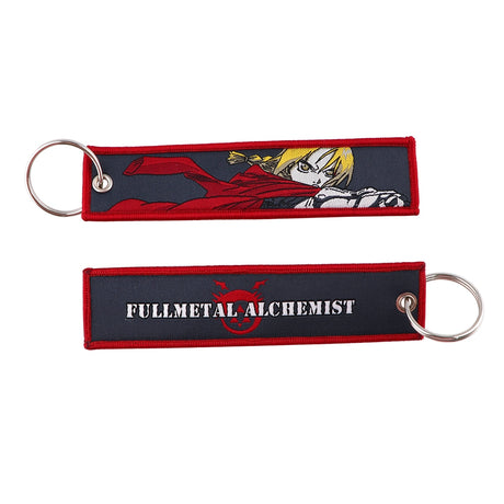 Fullmetal Alchemist Key Tag Keychains Women Anime Keychain for Car Motorcycles Keys Keyring Men Holder Jewelry Accessories, everythinganimee