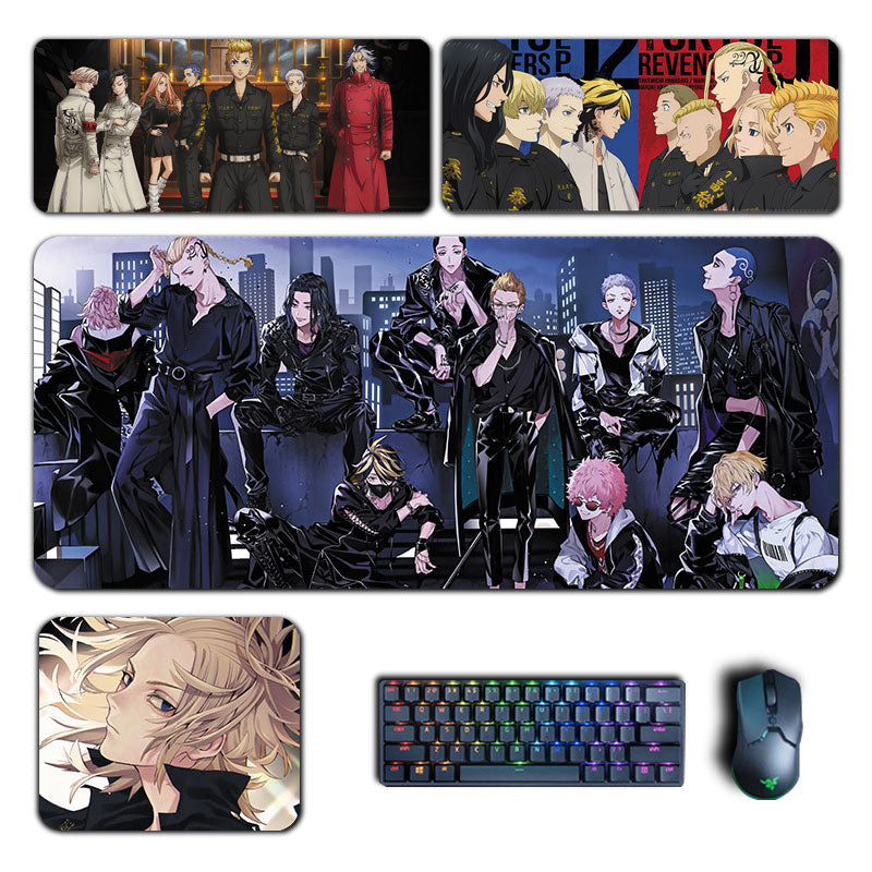 Anime Tokyo Revengers Mouse Pads Manjirou Ken Baji Takemichi Mousepad Computer Laptop Gamer Pad PC Gaming Accessories Desk Mats, everythinganimee