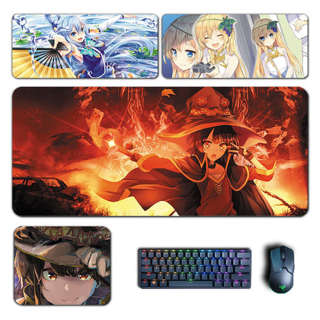 Anime KonoSuba God's Blessing on This Wonderful World Mouse Pads Megumin Aqua Lalatina Mousepad Computer Accessories Desk Mats, everythinganimee