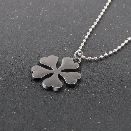 Anime Black Clover Pendant Necklace Asta Yuno Clover Heart Choker Necklace for Men Women Kids Gift, everythinganimee