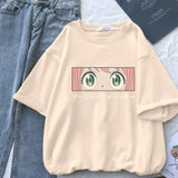 Spy X Family Forger Family Art Anime Women T Shirt Breathable Street T-Shirt Casual Harajuku Tee Tops Summer Street Short Sleeve