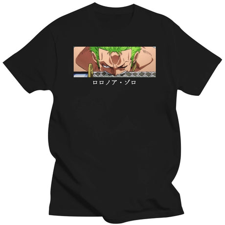 Roronoa Zoro Anime Print T-shirt men Summer Japanese streetwear men's short-sleeved t-shirt Fashion Loose casual tshirt men tops, everything animee