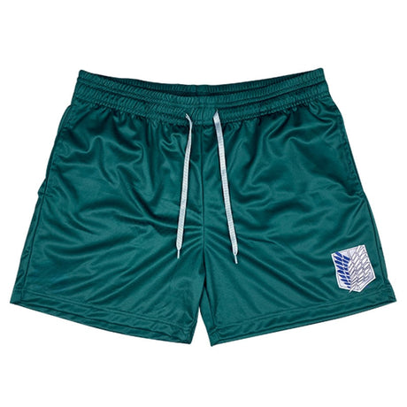 Attack On Titan Anime Shorts Summer Beach Swim Shorts Men Sports Gym Running Shorts Print Male Breathable Fitness Short Pants