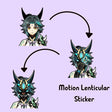 Xiao Genshin Impact Motion/Moving Stickers Peeker Stickers Waterproof Decals for Car,Laptop,Refrigerator,Suitcase,Wall,Etc Gift, everythinganimee