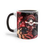 1Pcs New 350ml Tokisaki Kurumi Magic Creative Changing Color Mugs Milk Coffee Tea Cups Gift for Friends, everythinganimee
