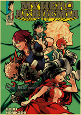 Hero Academia Retro Posters (A3)