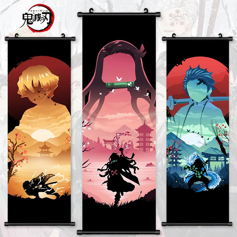 This canvas captures the magic of Demon Slayer. If you're looking for more Demon Slayer merch, we have it all! Check out our anime merch now—free shipping!