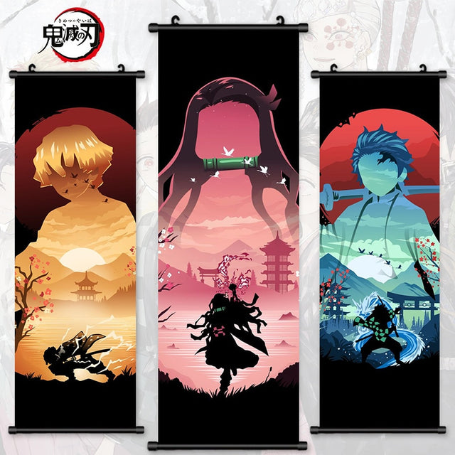 This canvas captures the magic of Demon Slayer. If you're looking for more Demon Slayer merch, we have it all! Check out our anime merch now—free shipping!