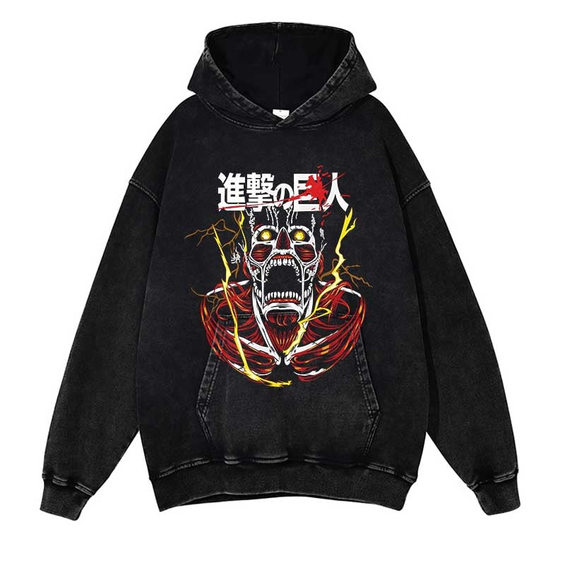 Anime Attack on Titan Print Hoodie Men Japanese Manga Oversized Sweatshirt New Long Sleeve Hoodies Streetwear Casual Pullover, everythinganimee