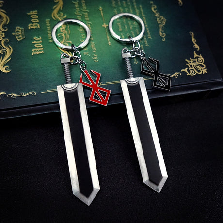 Shop now for the ultimate Berserk fan accessory - the Berserk Guts Sword Keychain Set! Made of durable zinc alloy, these keychains feature a detailed design of Guts' iconic sword and are perfect for showing off your love for the anime. Get them for yourself or as a gift for the Berserk fan in your life.