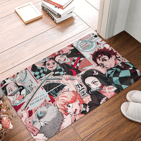Demon Slayer Kimetsu no Yaiba Anime Non-slip Doormat Bath Mat 8 Floor Carpet Welcome Rug Indoor Decorative, everythinganimee