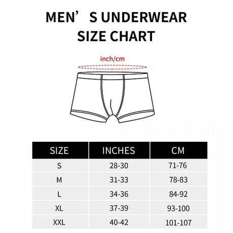 Novelty Boxer Shorts Panties Briefs Men K-On Azusa & Yui Underwear Japan Music Anime Soft Underpants for Male Plus Size, everythinganimee