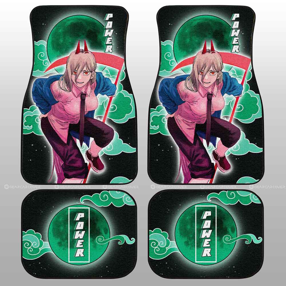 Chainsaw Man Power Car Floor Mats Custom Anime Car Interior Accessories Printing Car Floor Mat Universal Fit for Cars SUV Van, everythinganimee