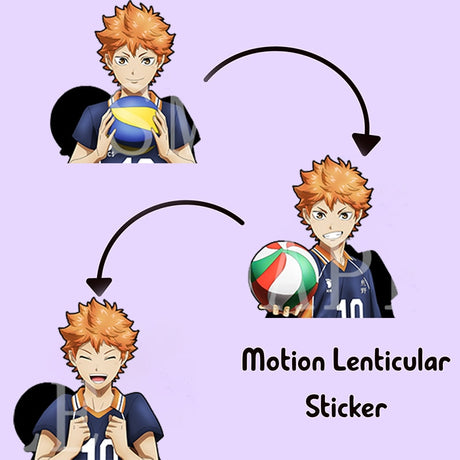 Hinata Shoyo Haikyuu Motion Car Stickers Anime Waterproof Decals for Suitcase,Laptop,Refrigerator,Wall,Etc Creative Gift, everythinganimee