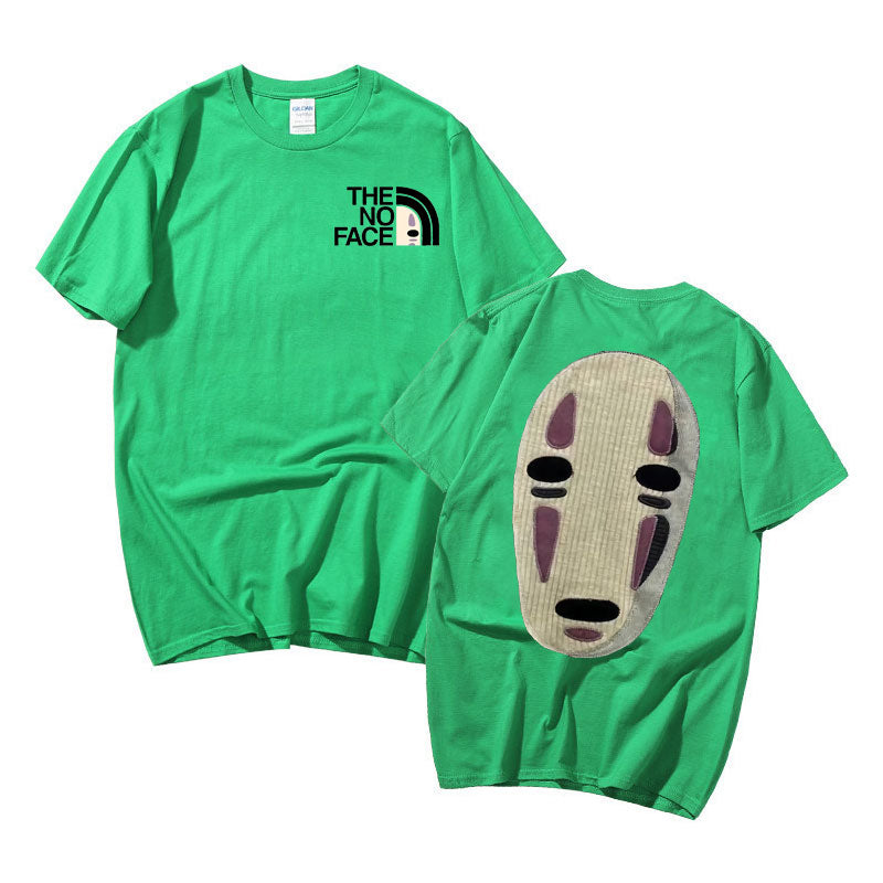 Japanese Anime No Face Man Graphic Printed T-shirts 90s Unisex Manga Tshirt Men Women Summer Fashion Casual Oversized T Shirts, everything animee