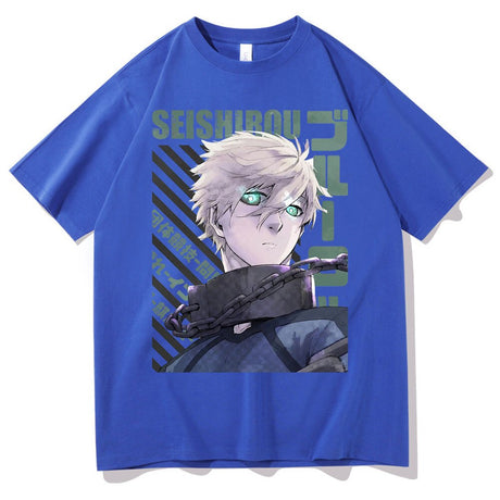 Introducing the must-have Anime Blue Lock Seishirou Nagi Graphic T-Shirt for men and women! This trendy, unisex t-shirt features a cool graphic design of the iconic anime character Isagi Yoichi. Made with soft, breathable cotton, this t-shirt is perfect for any casual occasion. Available in a variety of sizes and colors, you'll be able to find the perfect fit.