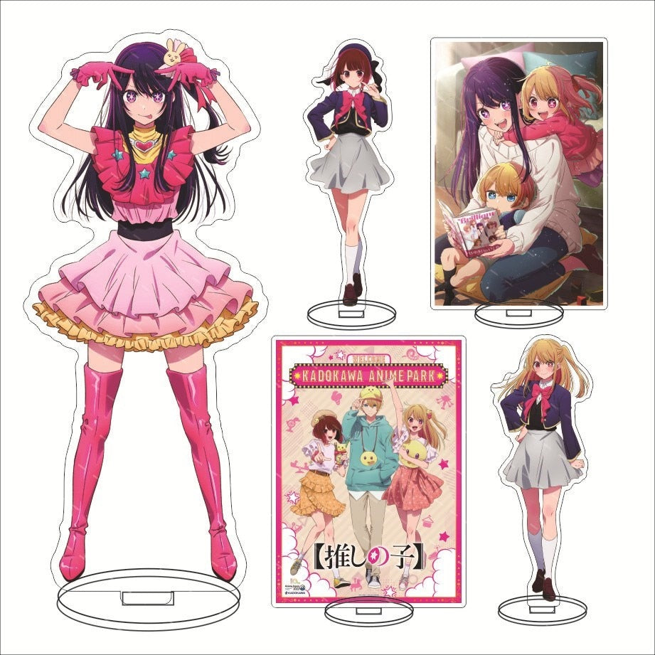 Oshi no Ko Anime Ruby Hoshino Kana Arima Akane Kurokawa Aquamarine AI Cosplay Acrylic Stands Desk Decor Props, everythinganimee