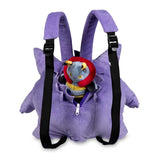 Kawaii Pokemon Gengar Backpack Plush Bag Cosplay Student Cartoon School Bag For Kids Birthday Gift, everythinganimee