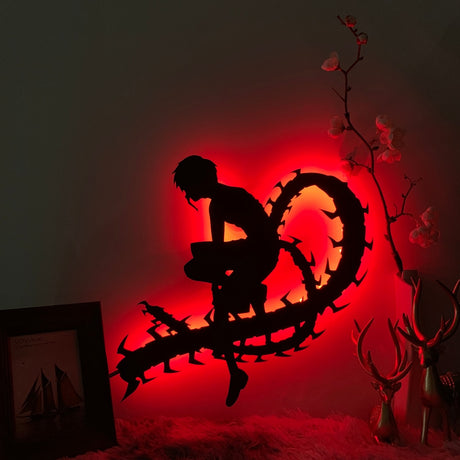 Wall Decor Anime Silhouette Lamp Tokyo Ghoul Nightlights for Home Decoration Night Light Tokyo Ghoul Wall Light Gaming Room, everythinganimee