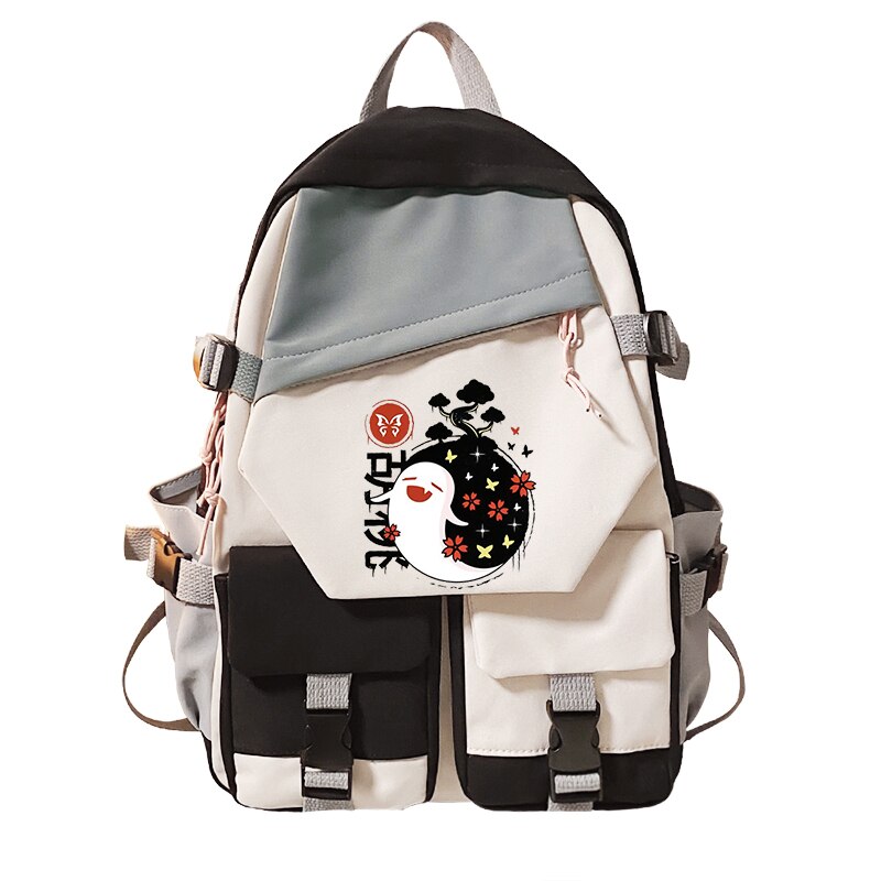 New Japanese Anime Genshin Impact Paimon Klee Backpacks Travel School Back Bag Pack Genshin Impact Student Backpack Bags, everythinganimee