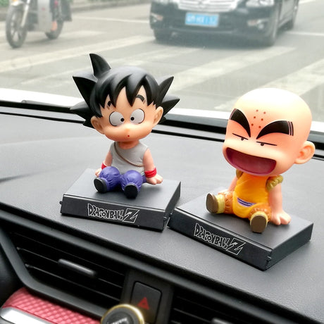 Car interior Dashboard Ornament Anime Son-Goku Shaking Head Doll Auto Product Creative Cartoon bobblehead Decortion Accessories, everythinganimee