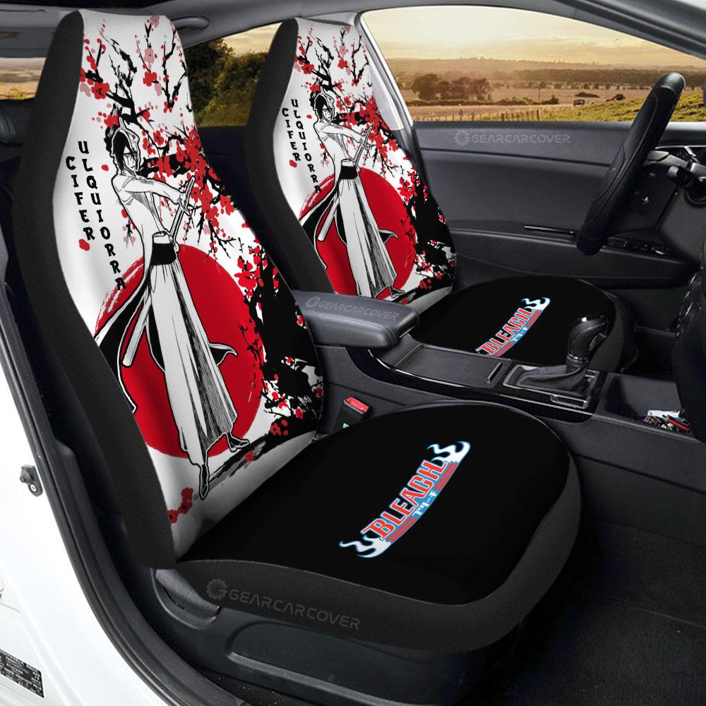 Yoruichi Shihouin Car Seat Covers Japan Style Anime Bleach Car Interior Accessories,2 PCS Universal Front Seat Protective Cover, everythinganimee