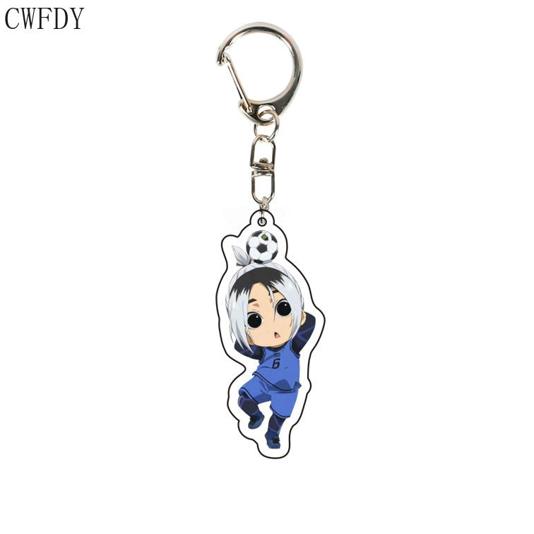 Anime BLUE LOCK Arcylic Keychain Cartoon Figures Isagi Yoichi Bachira Meguru Kawaii Key Chain Costume Accessories Birthday Gifts