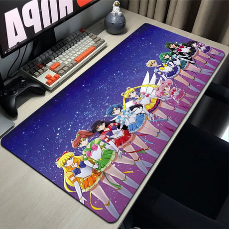 Mouse Pad Xxl Pink Sailor Moon Gaming Pc Accessories Desk Mat Office Anime Mause Pads Large Desktop Game Mousepad Gamer Carpet, everythinganimee