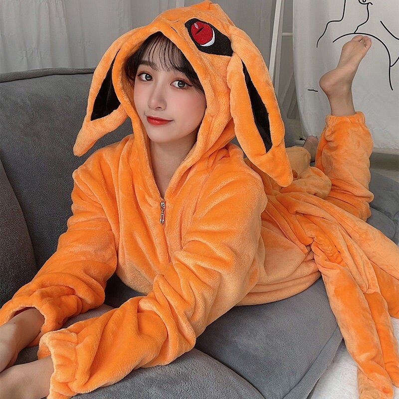 New Naruto Anime Cosplay Nightgown Uchiha Itachi Bathrobe Flannel Lengthened Thickened Thermal Insulation One-Piece Nightgown, everythinganimee