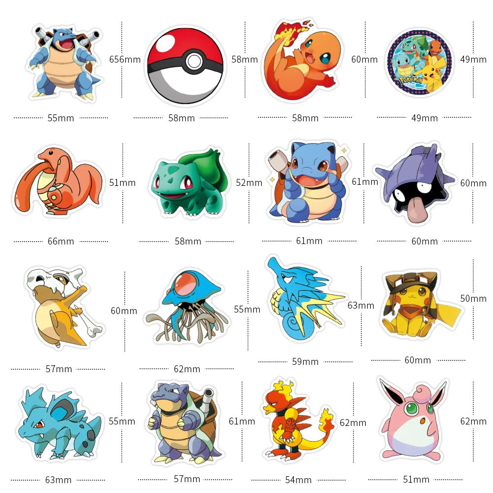 Take your favourite Pokemon around everywhere with our Pokemon Sticker |  If you are looking for Pokemon Merch, We have it all! | check out all our Anime Merch now!