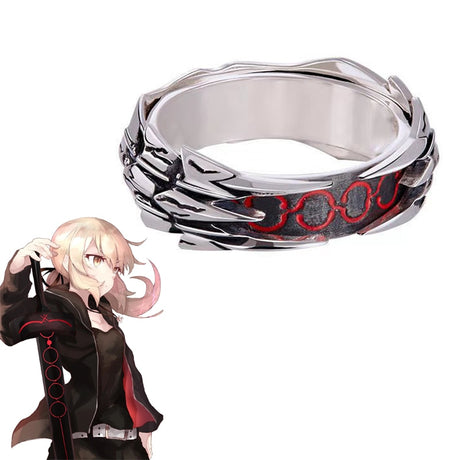 Anime Fate Stay Night Ring Black Saber Armour Cosplay Unisex Adjustable Opening Jewelry Rings Prop Accessories Halloween Gift, everythinganimee