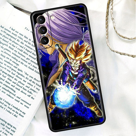 Phone Black Soft Case For Samsung Galaxy S22 S21 S20 Ultra FE S9 S8 S10 Plus Note 20 10 9 Fundas Cover Saiyan Cool Vegetas, dragon ball z, everythinganimee