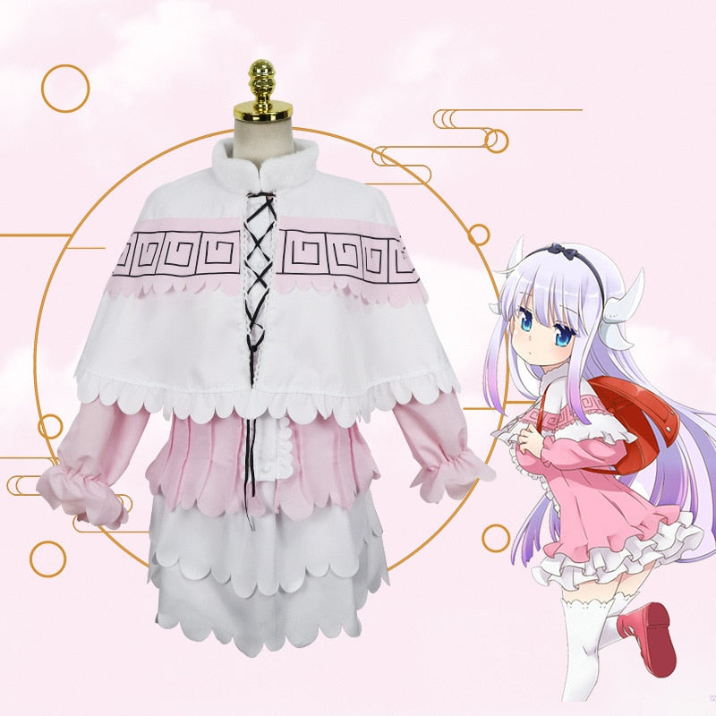 This costume captures the magic of Kanna Kamui. If you're looking for more Miss Kobayashi's  merch, we have it all! Check out our anime merch now—free shipping!