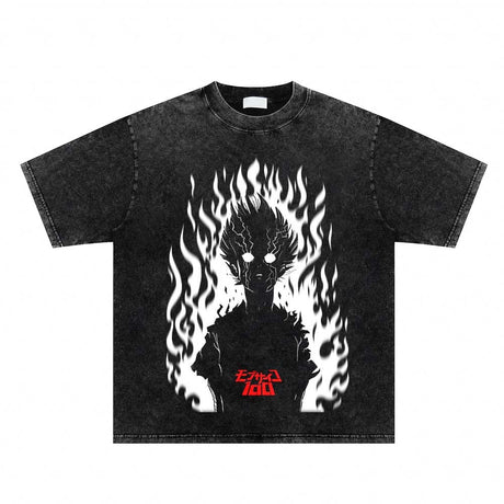 This tees captures the magic of Shigeo. If you're looking for more Mob Psycho 100 merch, we have it all! Check out our anime merch now—free shipping!